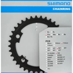 Shimano Plateau Pour FC-R7000 52/36 Dents 7 Shimano Plateau Pour FC-R7000 52/36 Dents -Pièces vélo trekking Soldes 105 FC R7000 36 schwarz Verpackung