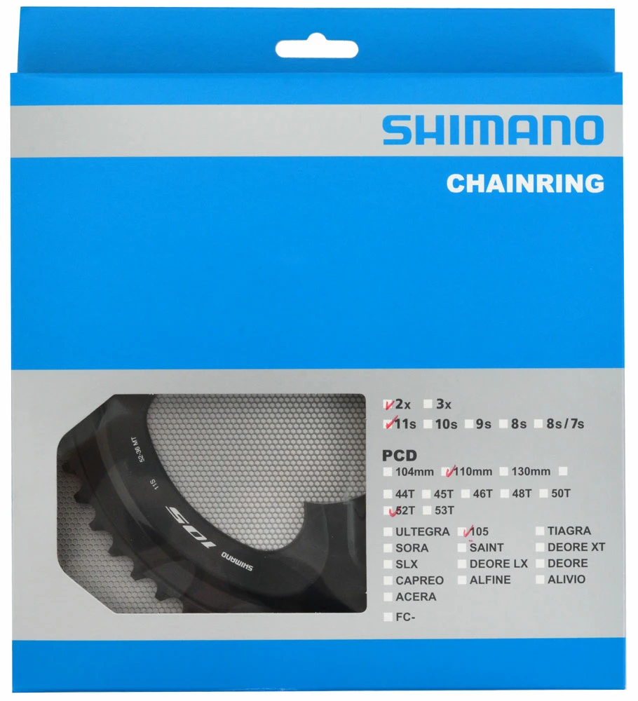 Shimano Plateau Pour FC-R7000 52/36 Dents 3 Shimano Plateau Pour FC-R7000 52/36 Dents – Image 3