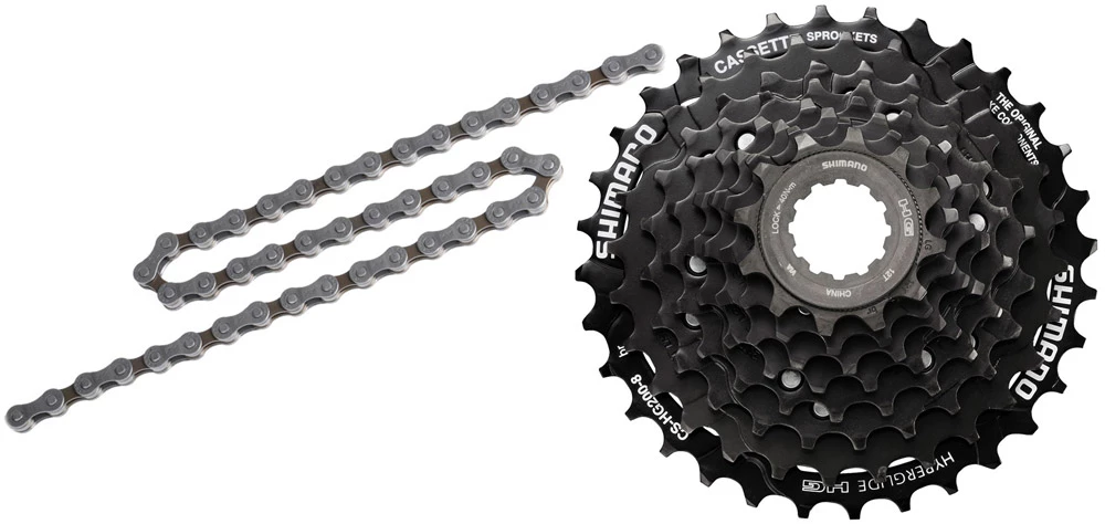 Shimano ALIVIO CN-HG40+CS-HG200 Kit D'usure 8 Vitesses 1 Shimano ALIVIO CN-HG40+CS-HG200 Kit D'usure 8 Vitesses