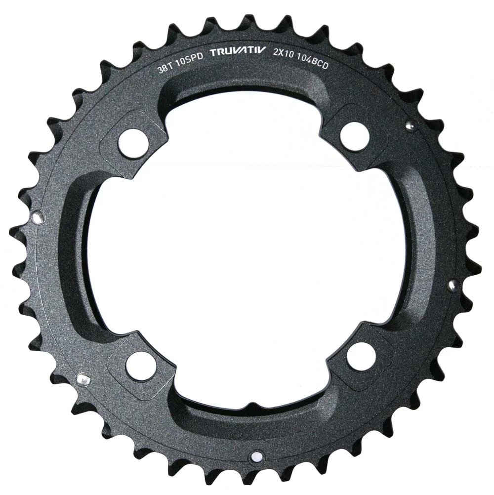 TRUVATIV Plateau 38T 104mm Alu Noir 1 TRUVATIV Plateau 38T 104mm Alu Noir