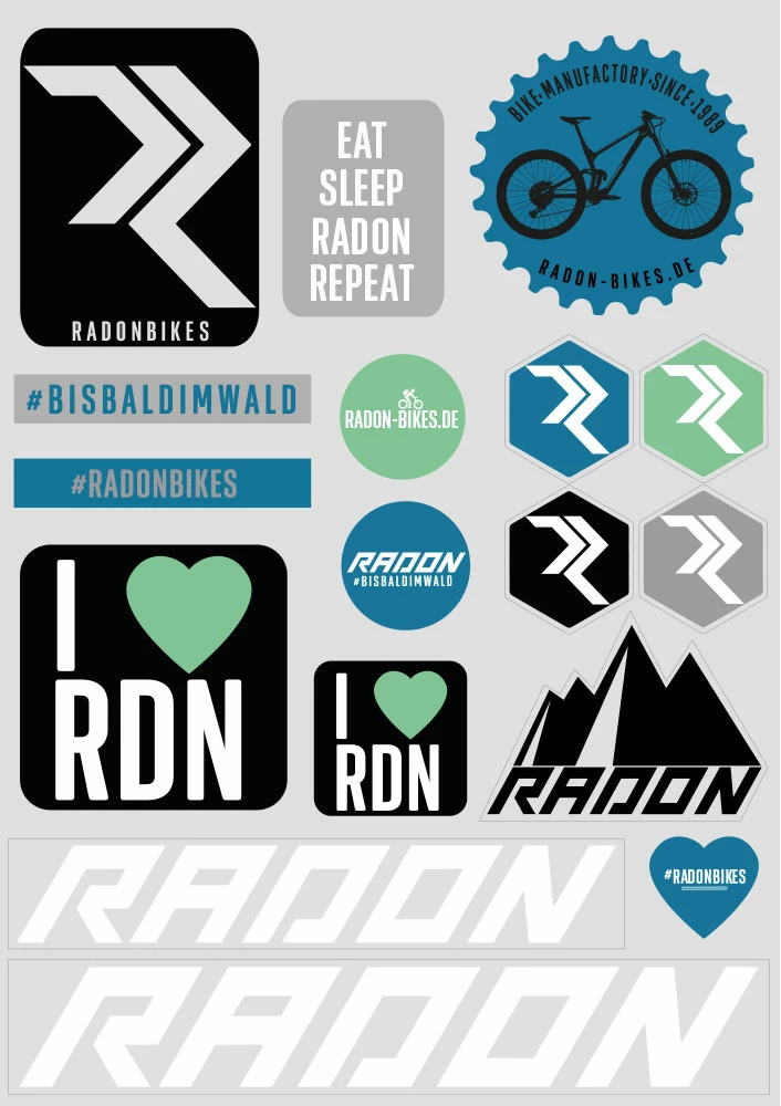 Radon Feuille D'autocollants A5 1 Radon Feuille D'autocollants A5