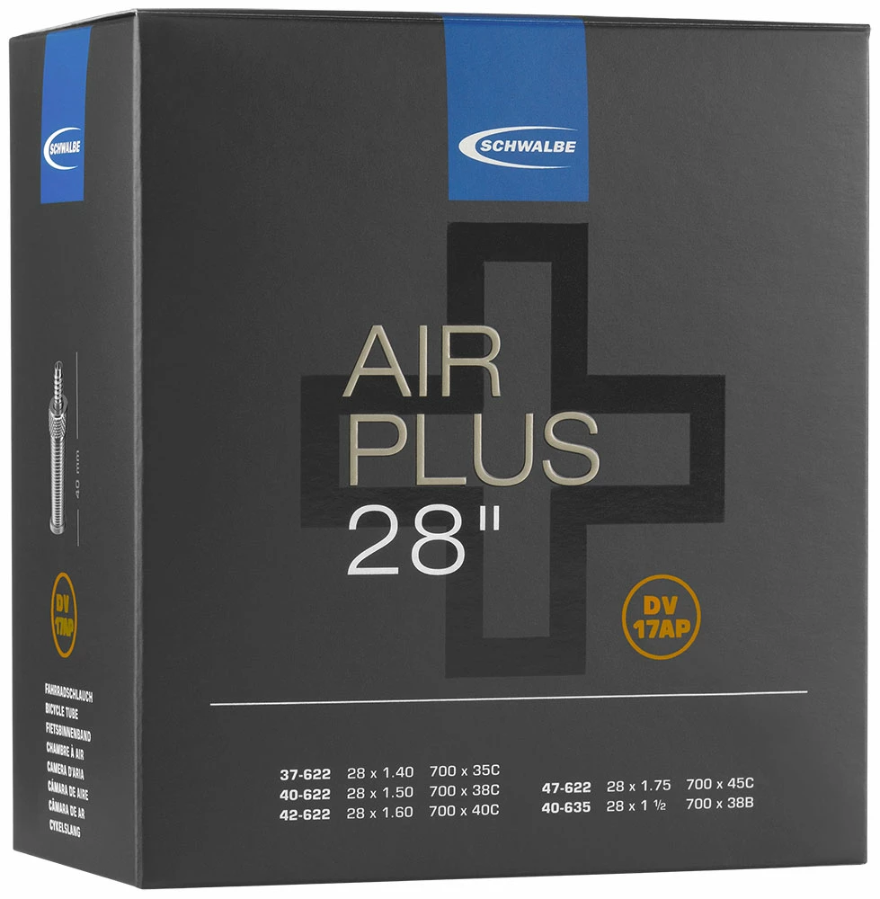 Schwalbe Chambre à Air AIR Plus DV17AP 28 1 Schwalbe Chambre à Air AIR Plus DV17AP 28