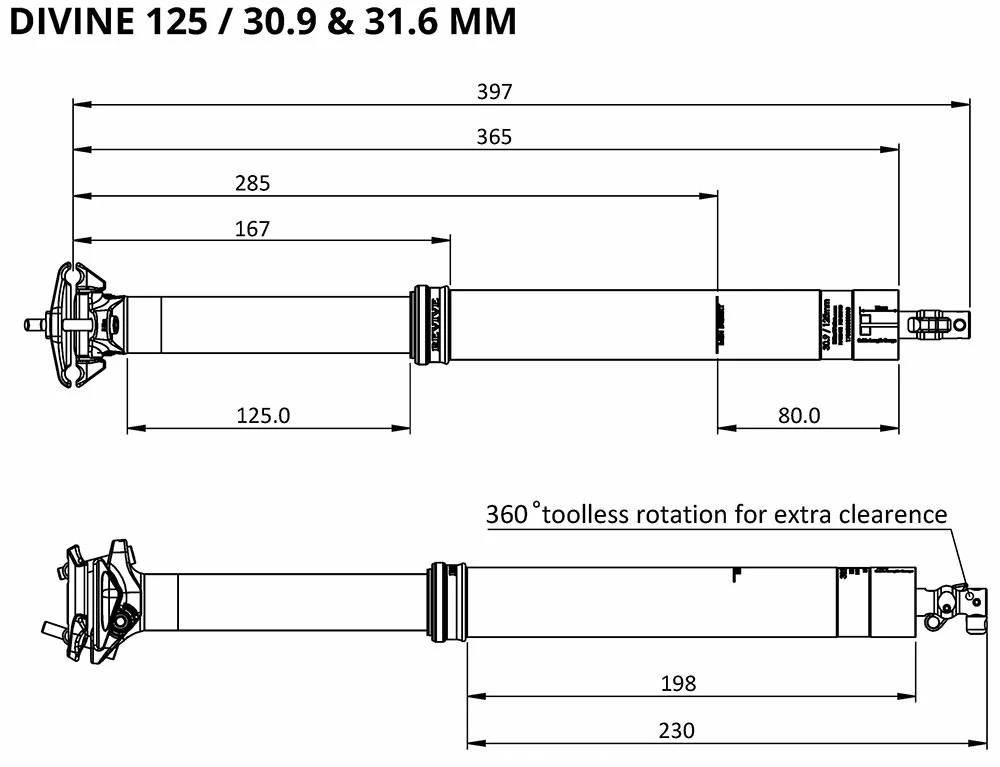 BikeYoke Tige De Selle Divine 31,6 Vario 5 BikeYoke Tige De Selle Divine 31,6 Vario – Image 5
