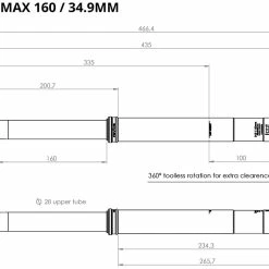 BikeYoke Tige De Selle Revive Max 34,9 Vario 11 BikeYoke Tige De Selle Revive Max 34,9 Vario -Pièces vélo trekking Soldes BikeYoke Ma C3 9Fe Revive Max160