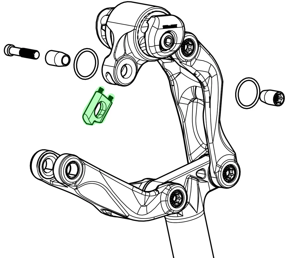 Cane Creek Kit De Bouton De Déverrouillage Thudbuster G4 LT Or 3 Cane Creek Kit De Bouton De Déverrouillage Thudbuster G4 LT Or – Image 3
