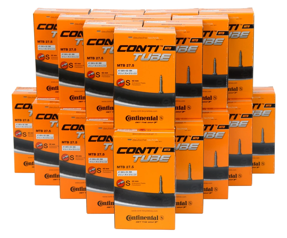 Continental Chambre à Air MTB 27.5 S42 (25 Pièces) 1 Continental Chambre à Air MTB 27.5 S42 (25 Pièces)