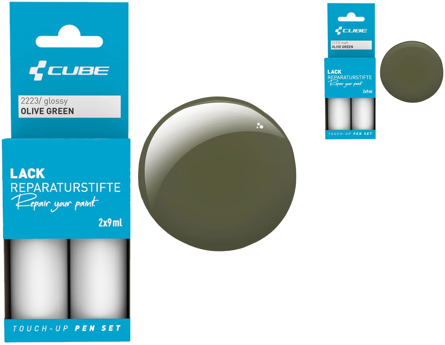 Cube Set De Stylos De Réparation De Peinture OLIVE GREEN 1 Cube Set De Stylos De Réparation De Peinture OLIVE GREEN
