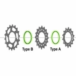 Shimano Bague D'espacement Pour CS-M8100/M7100 5 Shimano Bague D'espacement Pour CS-M8100/M7100 -Pièces vélo trekking Soldes Distanzring fuer CS M8100 M7100