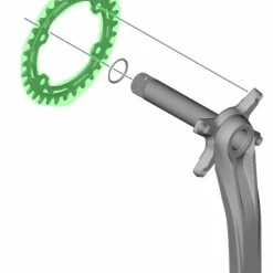 Shimano FC-MT510/511 Plateau 12 Vitesses -Pièces vélo trekking Soldes FC MT510 Kettenblatt