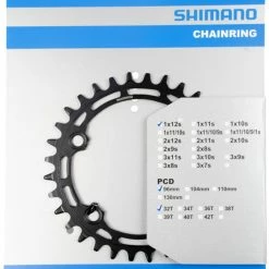 Shimano FC-MT510/511 Plateau 12 Vitesses -Pièces vélo trekking Soldes FC MT510 Kettenblatt 32T Y0L332000