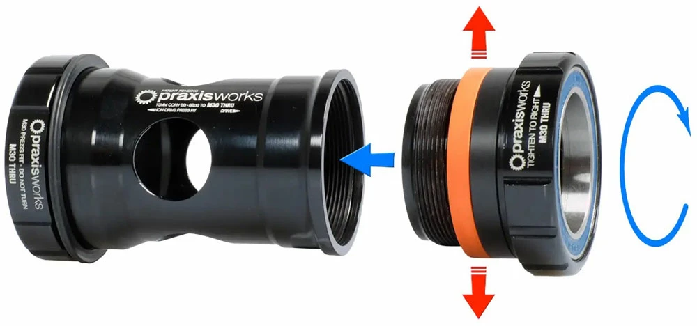 Praxis Works BB30/PF30 M30 Boîte De Pédalier MTB 3 Praxis Works BB30/PF30 M30 Boîte De Pédalier MTB – Image 3