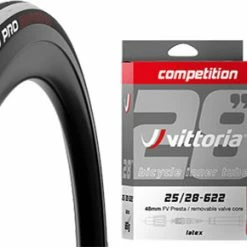 Vittoria Rubino Pro IV 25-622 G2.0 Set De 2 Pneus + Competition Latex 25/28