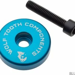 Wolf Tooth Components Capuchon Ahead Ultraléger Spacer Intégré De 5 Mm -Pièces vélo trekking Soldes STEMCAP5MMBLU