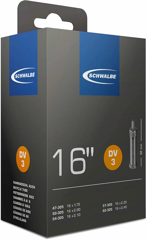 Schwalbe DV 3 Tuyau Pour 16 1 Schwalbe DV 3 Tuyau Pour 16
