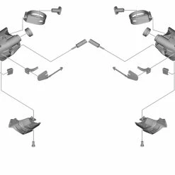 Shimano Badge 105 ST-R7020 -Pièces vélo trekking Soldes Shimano 105 ST R7020 Namensschild