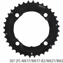 Shimano SLX/DEORE Plateau Pour FC-M660/M617 -Pièces vélo trekking Soldes Shimano 36T Y1RP98070