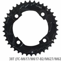 Shimano SLX/DEORE Plateau Pour FC-M660/M617 -Pièces vélo trekking Soldes Shimano 38T Y1RP98080