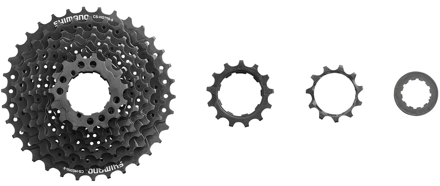 Shimano ALTUS CS-HG200 Cassette 9 Vitesses 11-32 3 Shimano ALTUS CS-HG200 Cassette 9 Vitesses 11-32 – Image 3