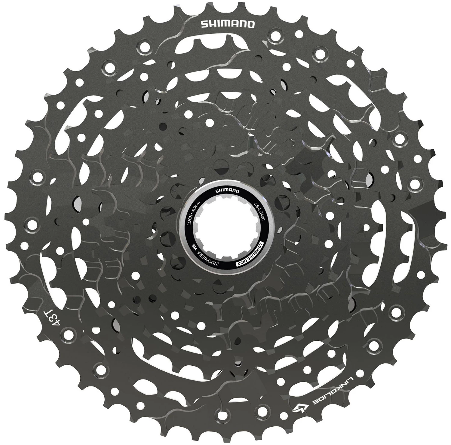 Shimano Cassette CS-LG400 10 Vitesses Linkglide 1 Shimano Cassette CS-LG400 10 Vitesses Linkglide