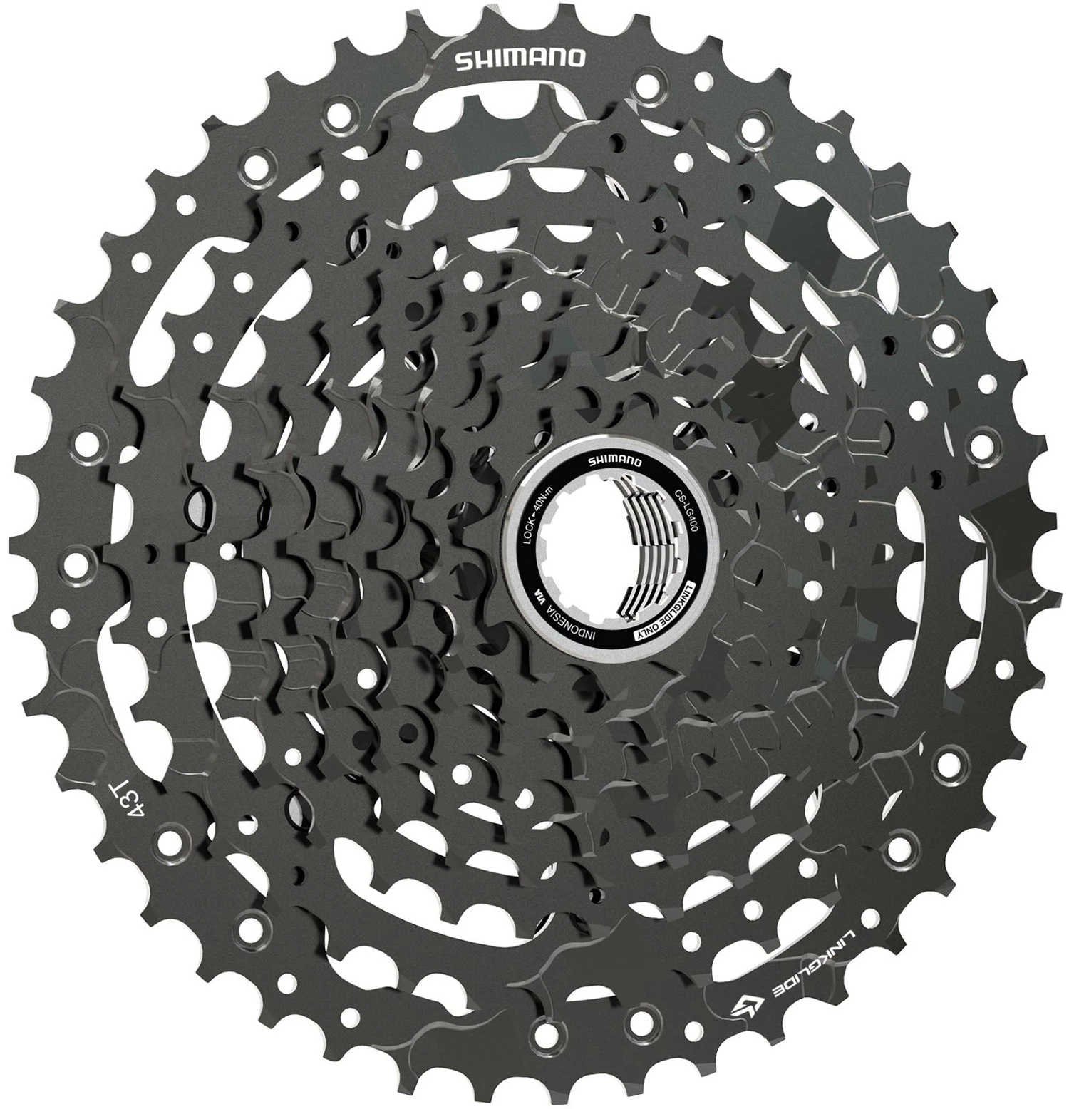 Shimano Cassette CS-LG400 10 Vitesses Linkglide 2 Shimano Cassette CS-LG400 10 Vitesses Linkglide – Image 2