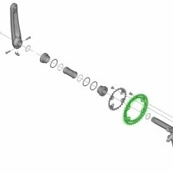 Shimano DEORE FC-M4100-2/M4100-B2 2x10 Vitesses Plateau -Pièces vélo trekking Soldes Shimano DEORE FC M4100 2 M4100 B2 2x10 fach Kettenblatt Y0LE98010 b