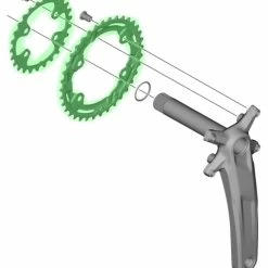 Shimano DEORE FC-M5100-2/M5100-B2 2x11 Vitesses Plateau -Pièces vélo trekking Soldes Shimano DEORE FC M5100 2 M5100 B2 26T Kettenblatt