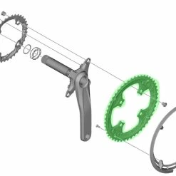 Shimano FC-T6010 Plateau 48T Pour Garde-Chaîne 7 Shimano FC-T6010 Plateau 48T Pour Garde-Chaîne -Pièces vélo trekking Soldes Shimano FC T6010 Kettenblatt 48 Zahne fur Kettenschutzring