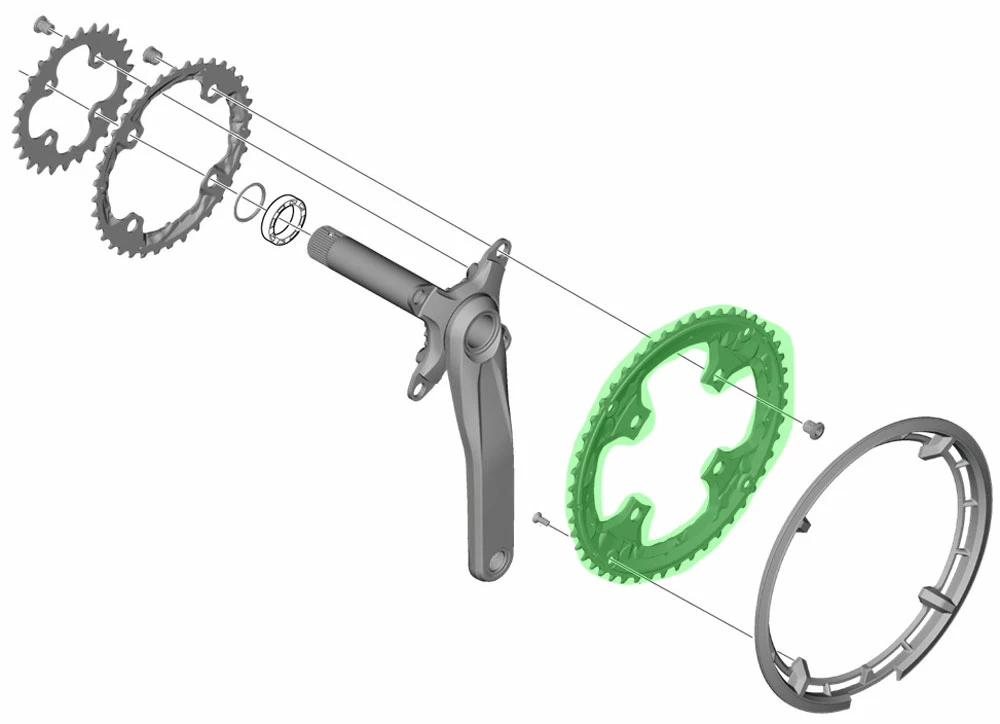 Shimano FC-T6010 Plateau 48T Pour Garde-Chaîne 4 Shimano FC-T6010 Plateau 48T Pour Garde-Chaîne – Image 4