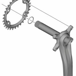 Shimano Vis De Plateau Pour FC-MT600-2/MT610 (4 Pièces) -Pièces vélo trekking Soldes Shimano Kettenblattschrauben fur FC MT610