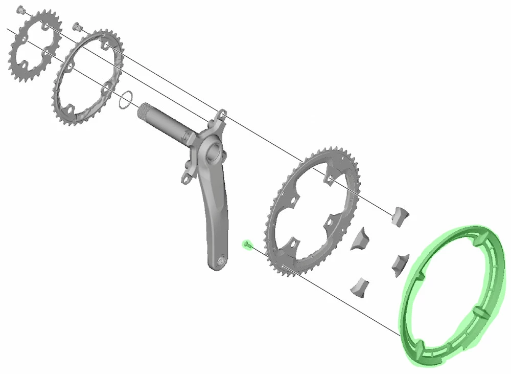 Shimano Garde-chaîne Pour FC-T8000 3 Shimano Garde-chaîne Pour FC-T8000 – Image 3