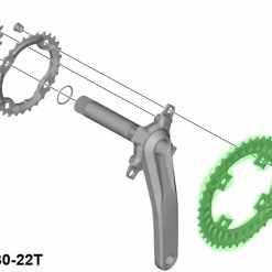 Shimano SLX FC-M7000-3 Plateau 10 Vitesses 40 Dents -Pièces vélo trekking Soldes Shimano SLX FC M7000 3 10 fach Kettenblatt 40 Zahne Y1VE98010 c