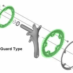 Shimano SORA FC-R3030/FC-3503 Plateau Pour Garde-Chaîne -Pièces vélo trekking Soldes Shimano SORA FC R3030 FC 3503 Kettenblatt fur Kettenschutzring