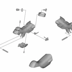 Shimano Badge SORA ST-3000 7 Shimano Badge SORA ST-3000 -Pièces vélo trekking Soldes Shimano SORA ST 3000 Namensschild