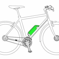 Shimano Batterie STEPS BT-E6010 418Wh Pour Montage Sur Cadre -Pièces vélo trekking Soldes Shimano STEPS BT E6010 418Wh Akku fur Rahmenmontage a