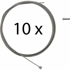 Shimano Câble De Commande En Acier 1,2mm X 2100mm (10 Pièces)