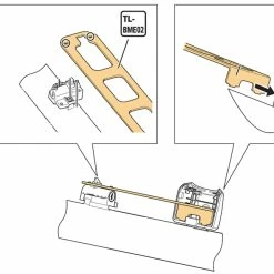 Shimano TL-BME02 Gabarit Pour Support De Batterie STEPS BM-E8010/E8016 -Pièces vélo trekking Soldes Shimano TL BME02 YEZY00014 d