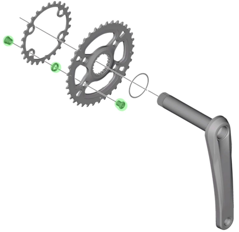 Shimano XT Vis De Plateau Pour FC-M8100-2/M8120-B2 (4 Pièces) 2 Shimano XT Vis De Plateau Pour FC-M8100-2/M8120-B2 (4 Pièces) – Image 2