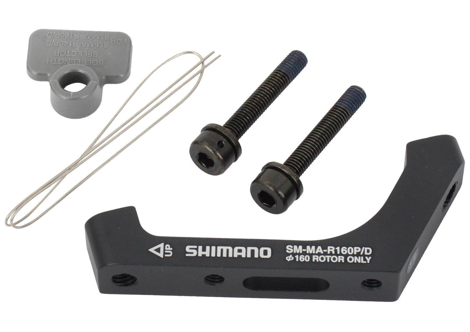 Shimano SM-MA-R160P/D Adaptateur Post-Mount à Flat-Mount Pour Rotor Arrière De 160mm 1 Shimano SM-MA-R160P/D Adaptateur Post-Mount à Flat-Mount Pour Rotor Arrière De 160mm