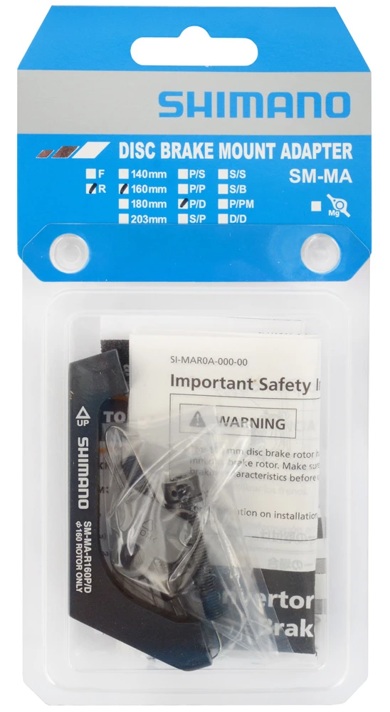 Shimano SM-MA-R160P/D Adaptateur Post-Mount à Flat-Mount Pour Rotor Arrière De 160mm 2 Shimano SM-MA-R160P/D Adaptateur Post-Mount à Flat-Mount Pour Rotor Arrière De 160mm – Image 2
