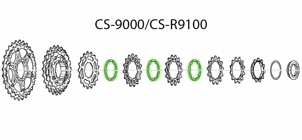 Shimano Bague D'espacement 2.18 Mm Pour CS-M8000/CS-9000/R9100 4 Shimano Bague D'espacement 2.18 Mm Pour CS-M8000/CS-9000/R9100 – Image 4