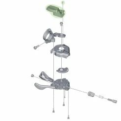 Shimano Indicateur De Vitesse Pour SL-M8000 Gauche -Pièces vélo trekking Soldes Shimano Ganganzeige SL M8000 links Y03L98050 c