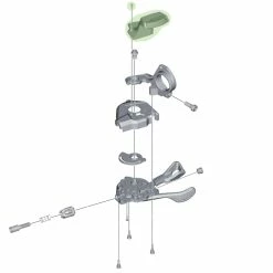 Shimano Indicateur De Vitesse Pour SL-M8000 Droite -Pièces vélo trekking Soldes Shimano Ganganzeige SL M8000 rechts Y03K98060 c