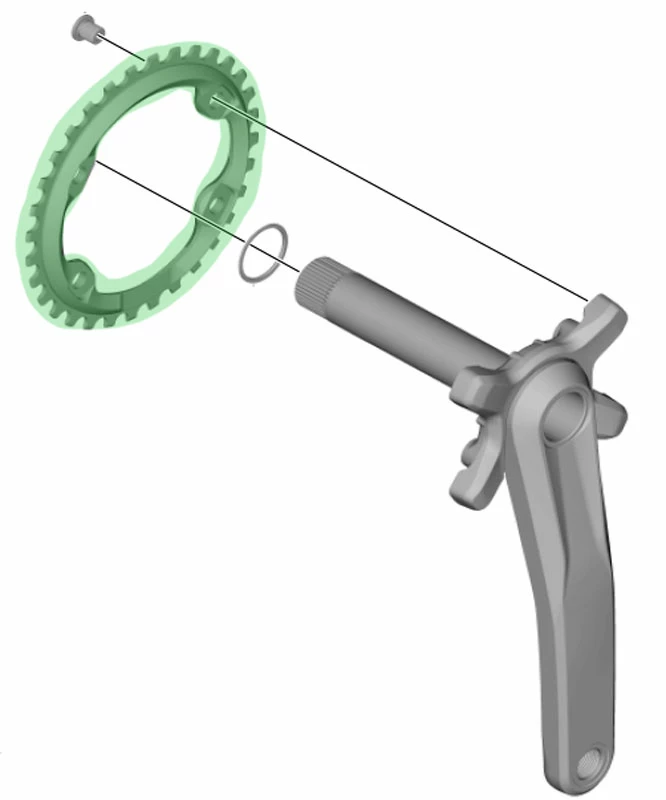 Shimano SLX SM-CRM70 Plateau 11 Vitesses Pour FC-M7000 32 Dents 3 Shimano SLX SM-CRM70 Plateau 11 Vitesses Pour FC-M7000 32 Dents – Image 3