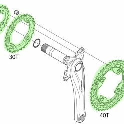 Shimano Plateau SLX / DEORE Pour FC-M672/M622/M612 -Pièces vélo trekking Soldes Shimano SLX DEORE Kettenblatt FC M672 M622 M612 20036751 dtSvJn0b5xassc