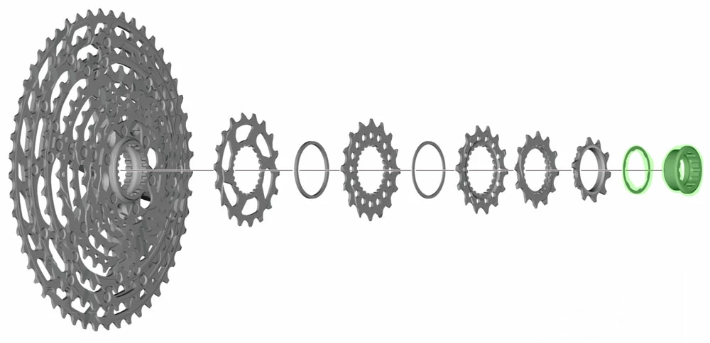 Shimano Bague De Fermeture Avec Bague D'espacement Pour CS-M8100/M7100 3 Shimano Bague De Fermeture Avec Bague D'espacement Pour CS-M8100/M7100 – Image 3