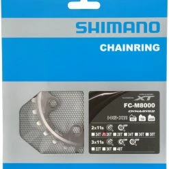 Shimano Plateau XT FC-M8000 2 Vitesses 26T (BC) -Pièces vélo trekking Soldes Shimano XT 2 fach Kettenblatt FC M8000 26 Zahne BC Y1RL26000 b