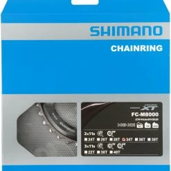 Shimano Plateau XT FC-M8000 2 Vitesses 34 Dents (BB) -Pièces vélo trekking Soldes Shimano XT 2 fach Kettenblatt FC M8000 34 Zahne BB Y1RL98070 c