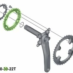 Shimano XT Plateau 3 Vitesses Pour FC-M8000 30 Dents (BA) -Pièces vélo trekking Soldes Shimano XT 3 fach Kettenblatt FC M8000 30 Zahne BA Y1RL98110 c