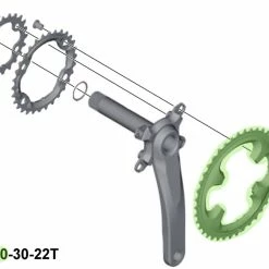 Shimano XT Plateau 3 Vitesses Pour FC-M8000 40 Dents (BA) -Pièces vélo trekking Soldes Shimano XT 3 fach Kettenblatt FC M8000 40 Zahne BA Y1RL98050 c