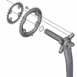 Shimano XT/SLX Vis De Plateau Intérieur 5 Shimano XT/SLX Vis De Plateau Intérieur -Pièces vélo trekking Soldes Shimano XT SLX Kettenblattschrauben Innen Y1NV98040 c